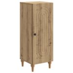 vidaXL Servírovacia skriňa Dub artisan 33 x 34,5 x 90 cm – Obrázok 2