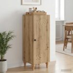 vidaXL Servírovacia skriňa Dub artisan 33 x 34,5 x 90 cm – Obrázok 4