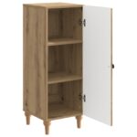 vidaXL Servírovacia skriňa Dub artisan 33 x 34,5 x 90 cm – Obrázok 5