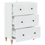 vidaXL Zásuvkový kabinet Biela 66 x 34,5 x 90 cm Kompozitné drevo – Obrázok 3
