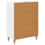 vidaXL Zásuvkový kabinet Biela 66 x 34,5 x 90 cm Kompozitné drevo – Obrázok 6