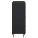 vidaXL Zásuvkový kabinet Čierna 66 x 34,5 x 90 cm Kompozitné drevo – Obrázok 5