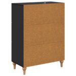 vidaXL Zásuvkový kabinet Čierna 66 x 34,5 x 90 cm Kompozitné drevo – Obrázok 6