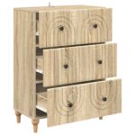 vidaXL Zásuvkový kabinet Dub sonoma 66 x 34,5 x 90 cm Kompozitné drevo – Obrázok 4