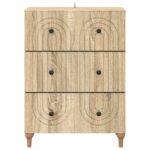 vidaXL Zásuvkový kabinet Dub sonoma 66 x 34,5 x 90 cm Kompozitné drevo – Obrázok 5