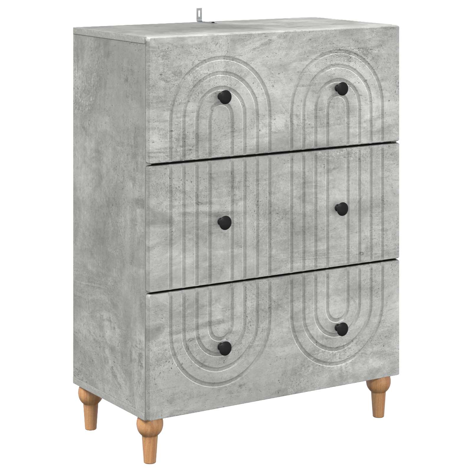 894148_1.jpg vidaXL Zásuvkový kabinet Betónovo sivá 66 x 34,5 x 90 cm – Obrázok 1