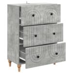 vidaXL Zásuvkový kabinet Betónovo sivá 66 x 34,5 x 90 cm – Obrázok 3