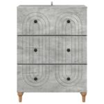 vidaXL Zásuvkový kabinet Betónovo sivá 66 x 34,5 x 90 cm – Obrázok 4