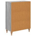 vidaXL Zásuvkový kabinet Sivá sonoma 66 x 34,5 x 90 cm – Obrázok 6