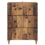 vidaXL Zásuvkový kabinet Staré drevo 66 x 34,5 x 90 cm – Obrázok 4