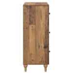 vidaXL Zásuvkový kabinet Staré drevo 66 x 34,5 x 90 cm – Obrázok 5