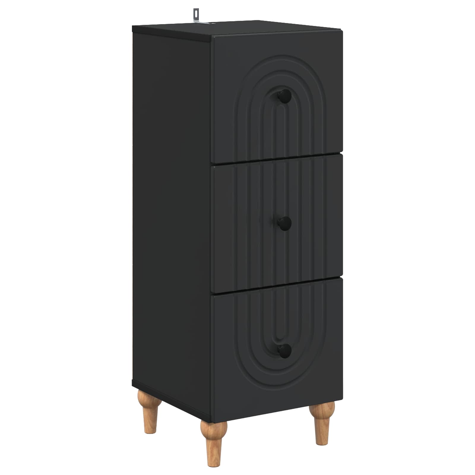 894156_1.jpg vidaXL Zásuvkový kabinet Čierna 33 x 34,5 x 90 cm Kompozitné drevo – Obrázok 1