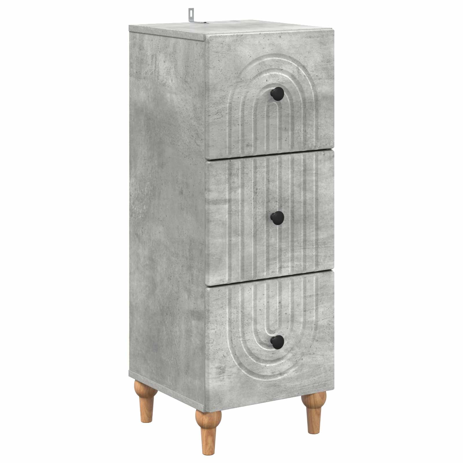 894158_1.jpg vidaXL Zásuvkový kabinet Betónovo sivá 33 x 34,5 x 90 cm – Obrázok 1