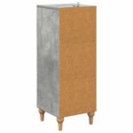 vidaXL Zásuvkový kabinet Betónovo sivá 33 x 34,5 x 90 cm – Obrázok 6