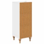 vidaXL Zásuvkový kabinet Biela s vysokým leskom 33 x 34,5 x 90 cm – Obrázok 6