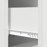 vidaXL Zásuvkový kabinet Biela s vysokým leskom 33 x 34,5 x 90 cm – Obrázok 8