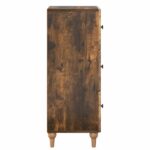vidaXL Zásuvkový kabinet Dymový dub 33 x 34,5 x 90 cm Kompozitné drevo – Obrázok 5