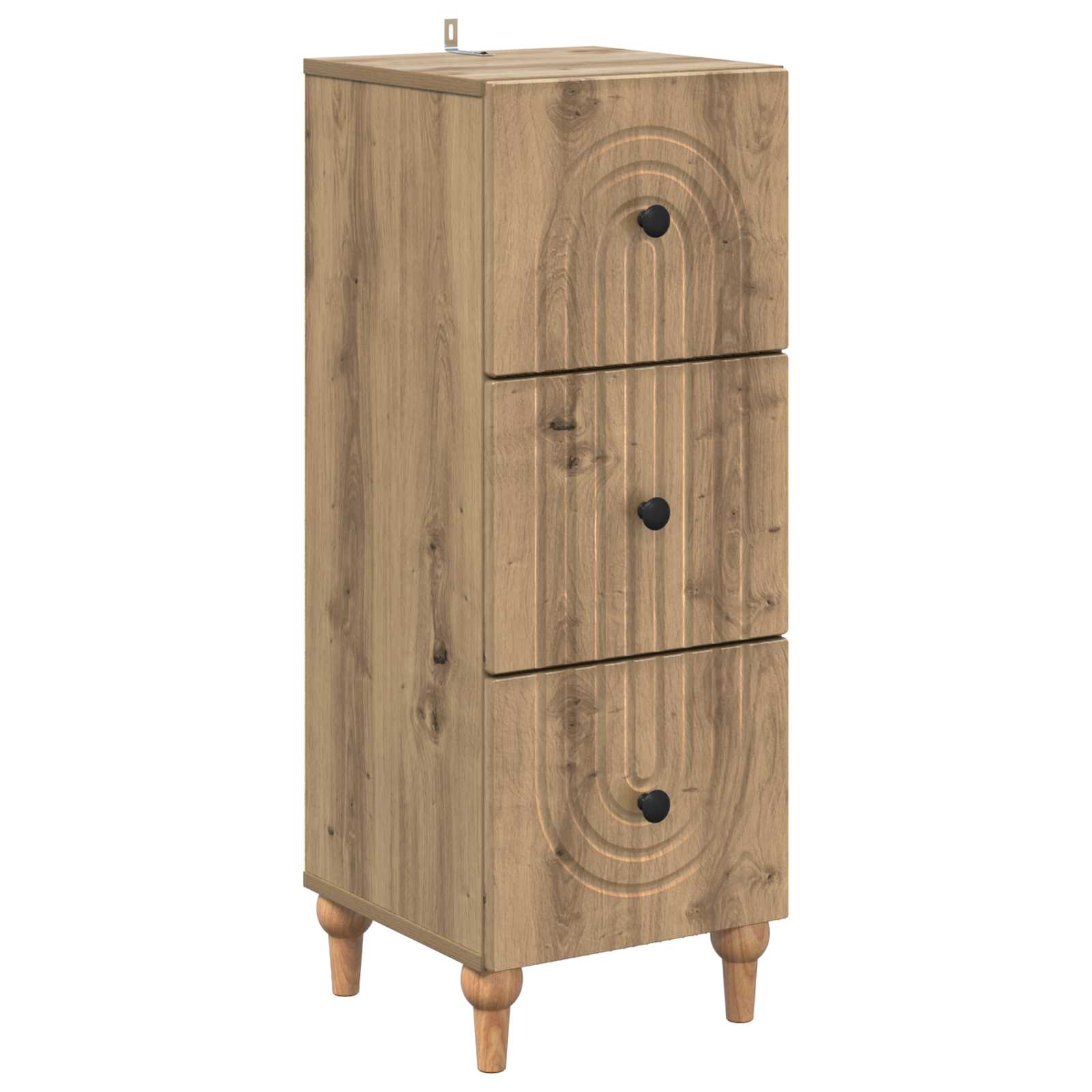 894164_1.jpg vidaXL Zásuvkový kabinet Dub artisan 33 x 34,5 x 90 cm – Obrázok 1