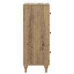 vidaXL Zásuvkový kabinet Dub artisan 33 x 34,5 x 90 cm – Obrázok 5