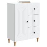 vidaXL Servírovacia skriňa Biela 66 x 34,5 x 90 cm Kompozitné drevo – Obrázok 3