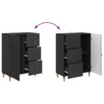 vidaXL Servírovacia skriňa Čierna 66 x 34,5 x 90 cm Kompozitné drevo – Obrázok 10