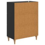 vidaXL Servírovacia skriňa Čierna 66 x 34,5 x 90 cm Kompozitné drevo – Obrázok 8