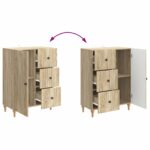 vidaXL Servírovacia skriňa so zásuvkou Dub sonoma 66 x 34,5 x 90 cm – Obrázok 10