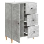 vidaXL Servírovacia skriňa so zásuvkou Betónovo sivá 66 x 34,5 x 90 cm – Obrázok 5