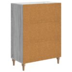 vidaXL Servírovacia skriňa so zásuvkou Sivá sonoma 66 x 34,5 x 90 cm – Obrázok 8