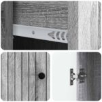 vidaXL Servírovacia skriňa so zásuvkou Sivá sonoma 66 x 34,5 x 90 cm – Obrázok 9