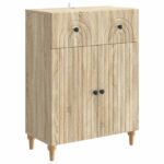 vidaXL Servírovacia skriňa so zásuvkou Dub sonoma 66 x 34,5 x 90 cm – Obrázok 2