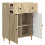 vidaXL Servírovacia skriňa so zásuvkou Dub sonoma 66 x 34,5 x 90 cm – Obrázok 5