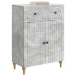 vidaXL Servírovacia skriňa so zásuvkou Betónovo sivá 66 x 34,5 x 90 cm – Obrázok 3