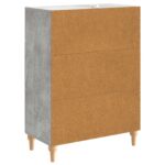 vidaXL Servírovacia skriňa so zásuvkou Betónovo sivá 66 x 34,5 x 90 cm – Obrázok 8
