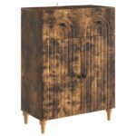 vidaXL Servírovacia skriňa so zásuvkou Dymový dub 66 x 34,5 x 90 cm – Obrázok 2