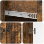vidaXL Servírovacia skriňa so zásuvkou Dymový dub 66 x 34,5 x 90 cm – Obrázok 9