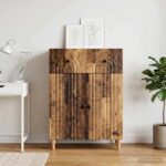 vidaXL Servírovacia skriňa so zásuvkou Staré drevo 66 x 34,5 x 90 cm – Obrázok 4