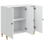 vidaXL Servírovacia skriňa Biela 89 x 34,5 x 80 cm Kompozitné drevo – Obrázok 5