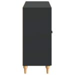vidaXL Servírovacia skriňa Čierna 89 x 34,5 x 80 cm Kompozitné drevo – Obrázok 7