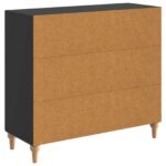 vidaXL Servírovacia skriňa Čierna 89 x 34,5 x 80 cm Kompozitné drevo – Obrázok 8