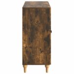 vidaXL Servírovacia skriňa Dymový dub 89 x 34,5 x 80 cm – Obrázok 7