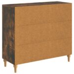 vidaXL Servírovacia skriňa Dymový dub 89 x 34,5 x 80 cm – Obrázok 8