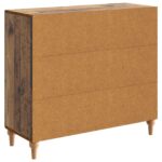 vidaXL Servírovacia skriňa Staré drevo 89 x 34,5 x 80 cm – Obrázok 8