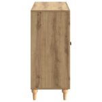 vidaXL Servírovacia skriňa Dub artisan 89 x 34,5 x 80 cm – Obrázok 7