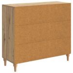 vidaXL Servírovacia skriňa Dub artisan 89 x 34,5 x 80 cm – Obrázok 8