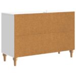 vidaXL TV skrinka so zásuvkou Biela 89 x 34,5 x 60 cm Kompozitné drevo – Obrázok 8