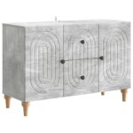 vidaXL TV skrinka Betónovo sivá 89 x 34,5 x 60 cm Kompozitné drevo – Obrázok 2