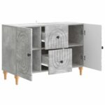 vidaXL TV skrinka Betónovo sivá 89 x 34,5 x 60 cm Kompozitné drevo – Obrázok 5