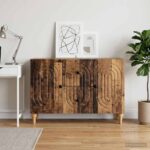 vidaXL TV skrinka Staré drevo 89 x 34,5 x 60 cm Kompozitné drevo – Obrázok 4