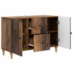 vidaXL TV skrinka Staré drevo 89 x 34,5 x 60 cm Kompozitné drevo – Obrázok 5